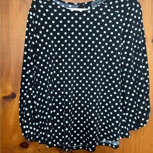 Adrianna Papell Black and White Bubble  Blouse